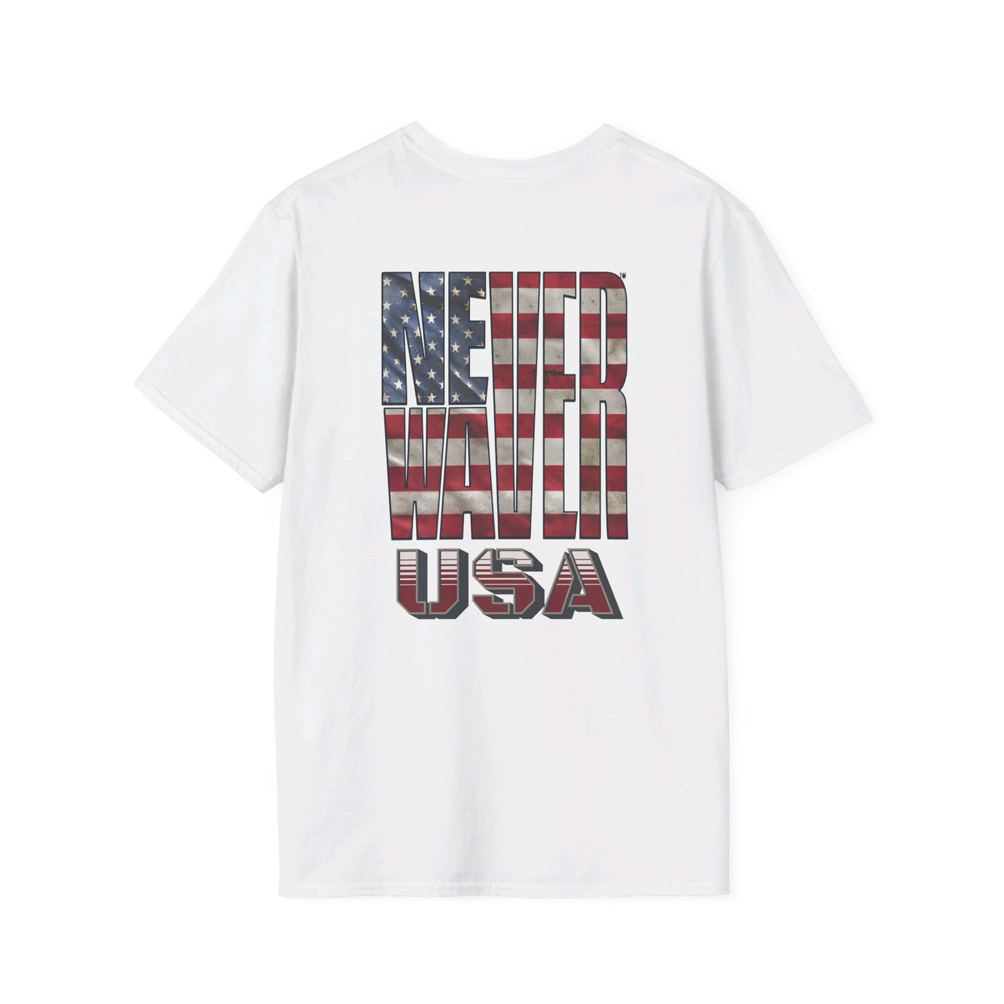 Never Waver USA Unisex Softstyle T-Shirt