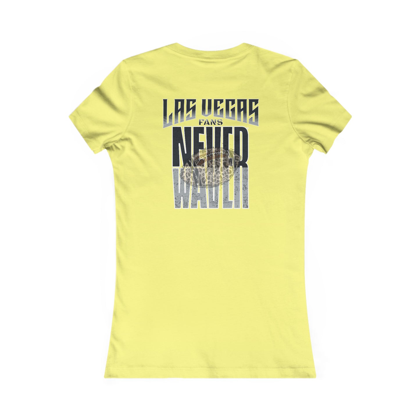 Las Vegas Fans Never Waver W-Leopard Football Women's Favorite Tee