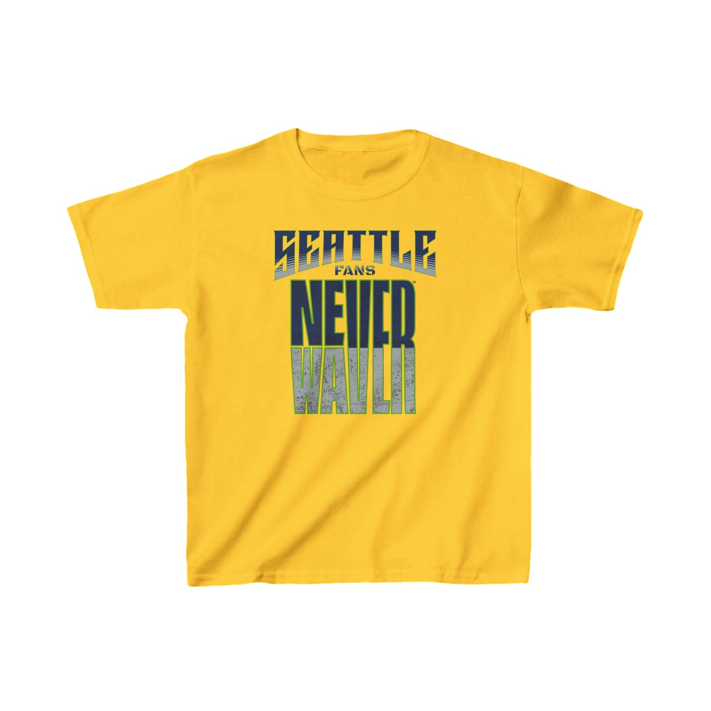 Seattle Fans Never Waver Kids Heavy Cotton™ Tee