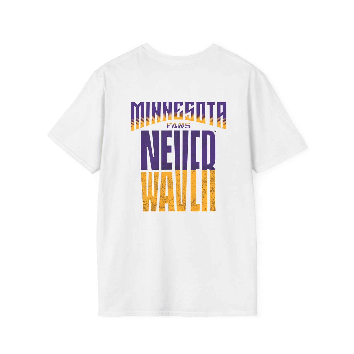 Minnesota Fans Never Waver Unisex Softstyle T-Shirt