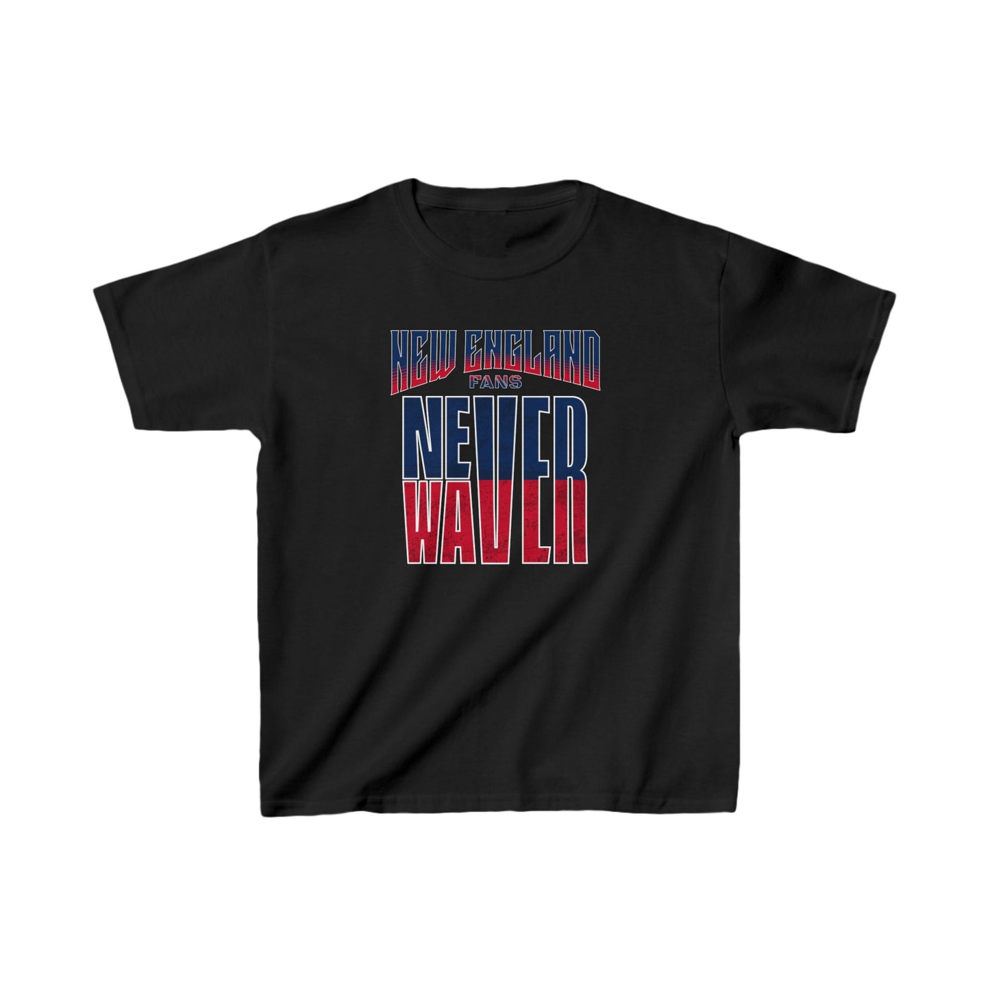 New England Fans Never Waver Kids Heavy Cotton™ Tee