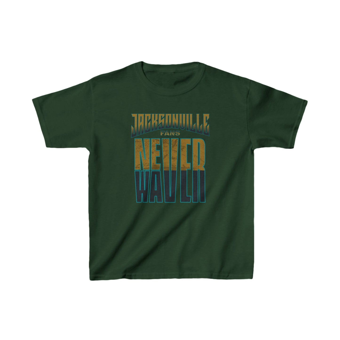 Jacksonville Fans Never Waver Kids Heavy Cotton™ Tee