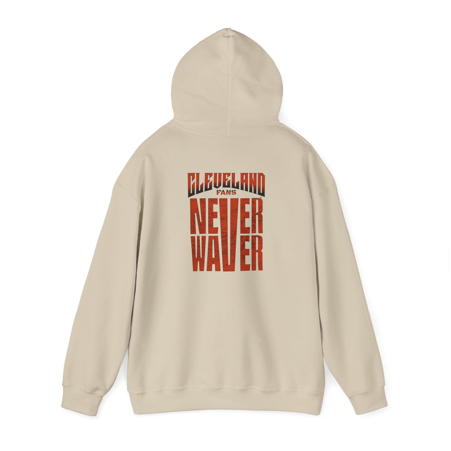 Cleveland Fans Never Waver Unisex Hooded Sweatshirt - Heavy Blend™