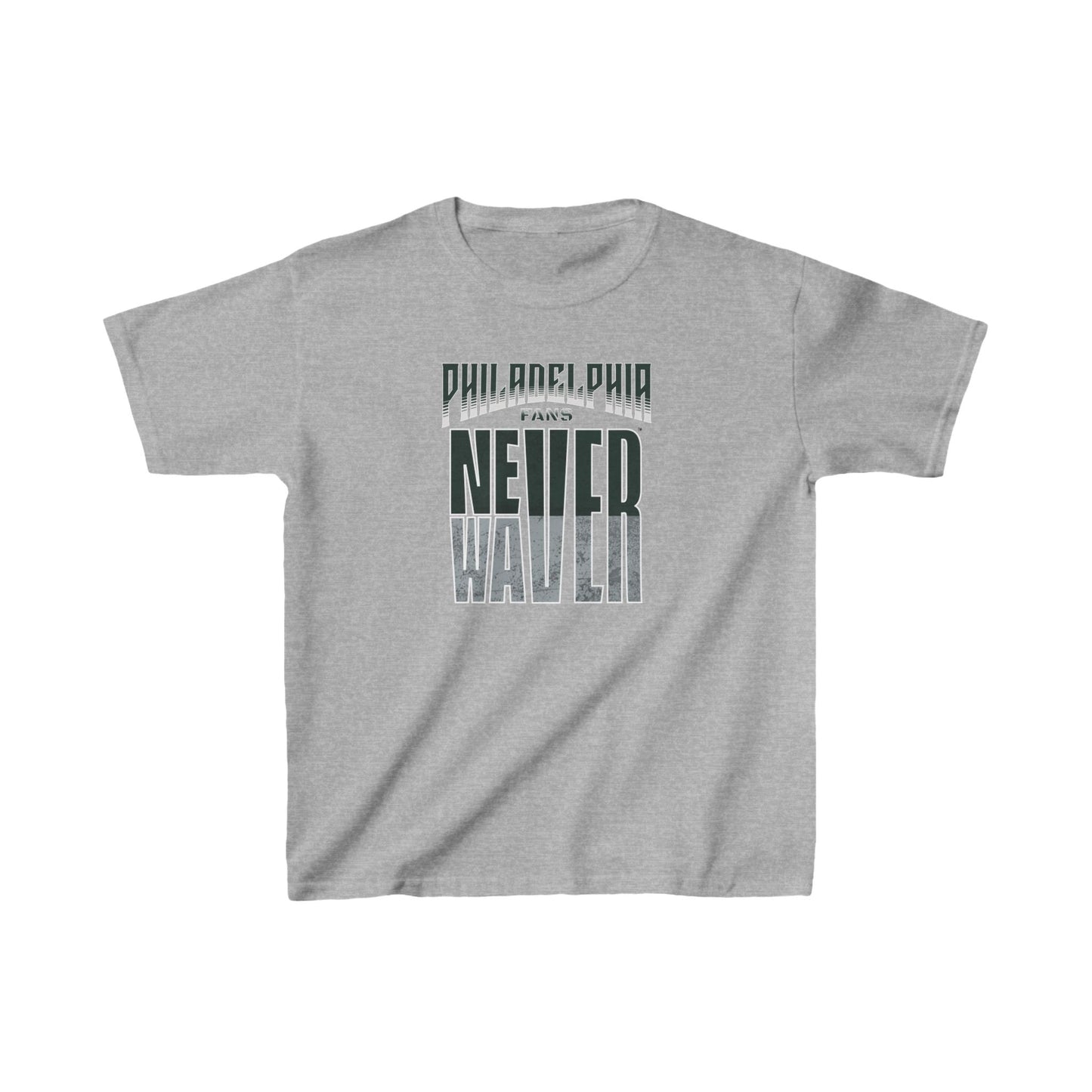 Philadelphia Fans Never Waver Kids Heavy Cotton™ Tee