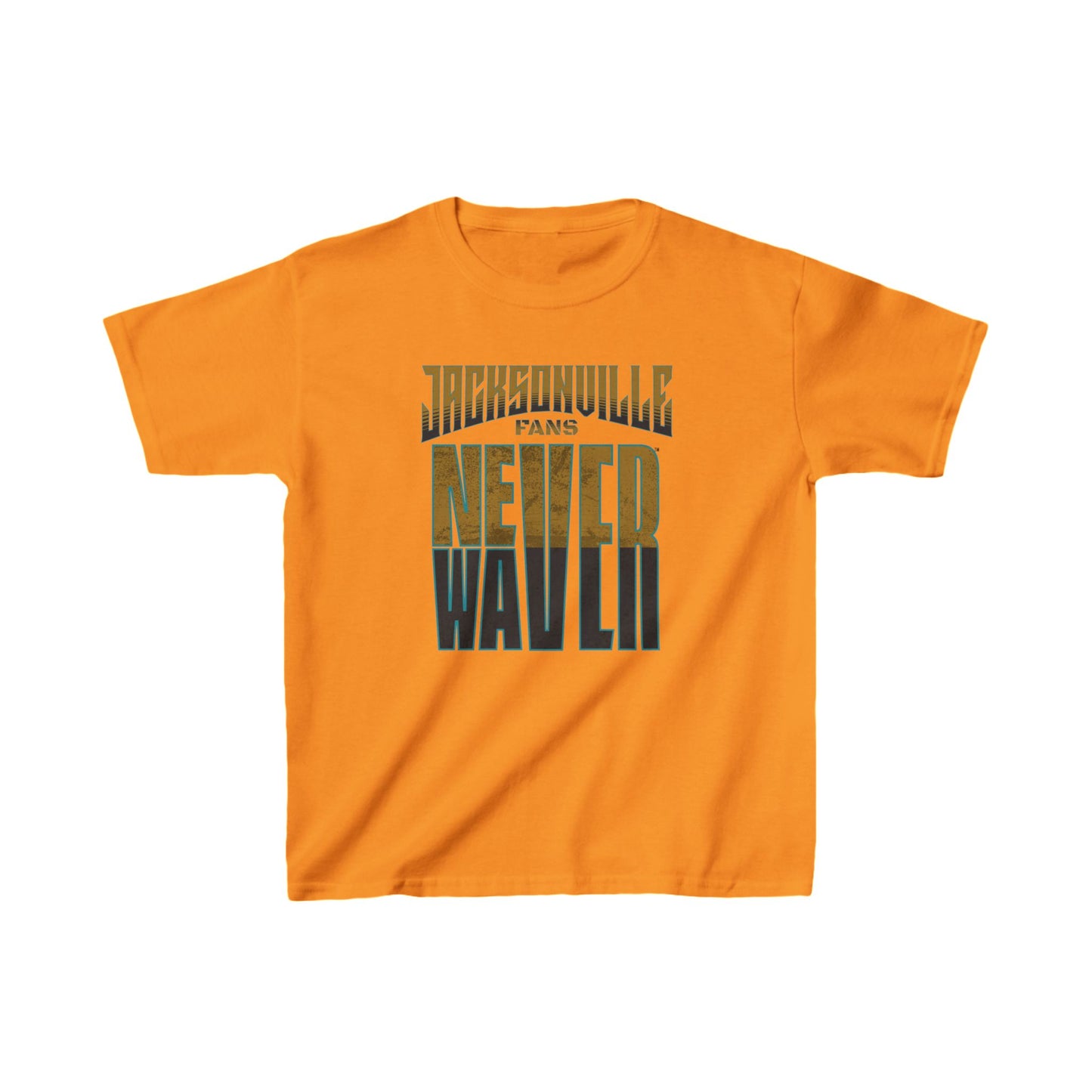 Jacksonville Fans Never Waver Kids Heavy Cotton™ Tee