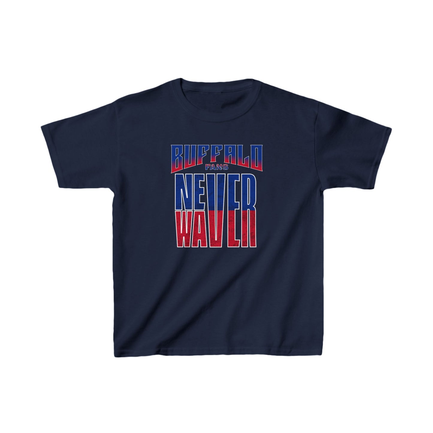 Buffalo Fans Never Waver Kids Heavy Cotton™ Tee