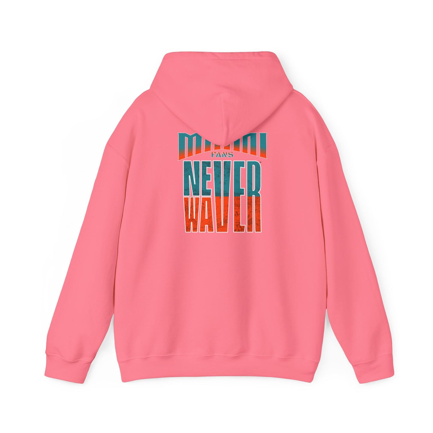 Miami Fans Never Waver Unisex Heavy Blend™ Hooded Sweatshirt