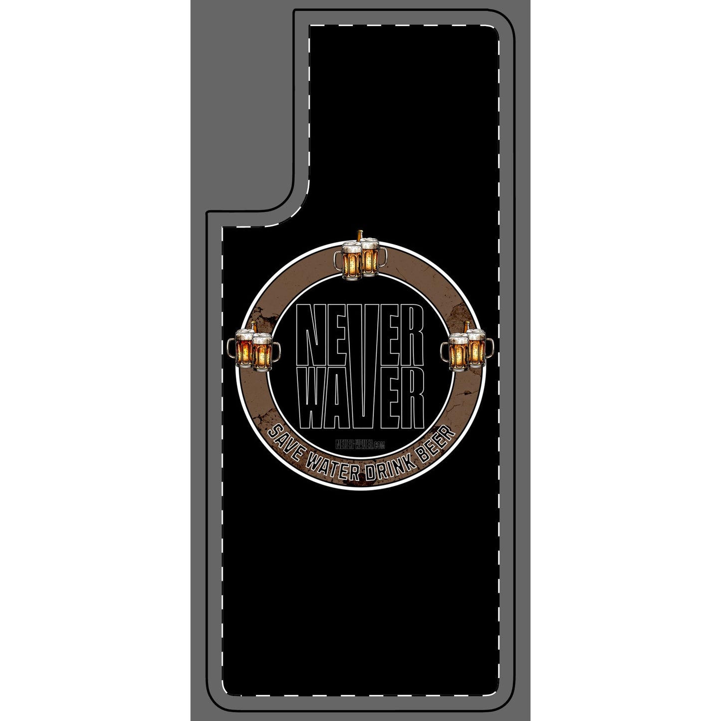 Never Waver Phone Skin - Beer Lover's Accessory