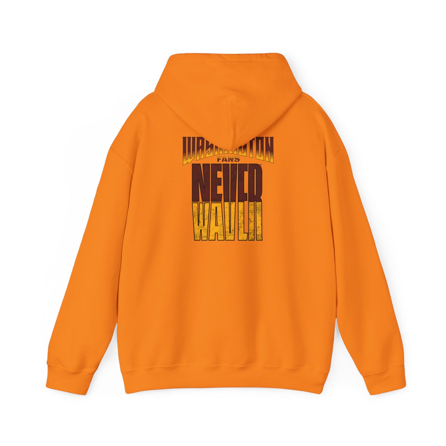 Washington Fans Never Waver Unisex Heavy Blend™ Hooded Sweatshirt