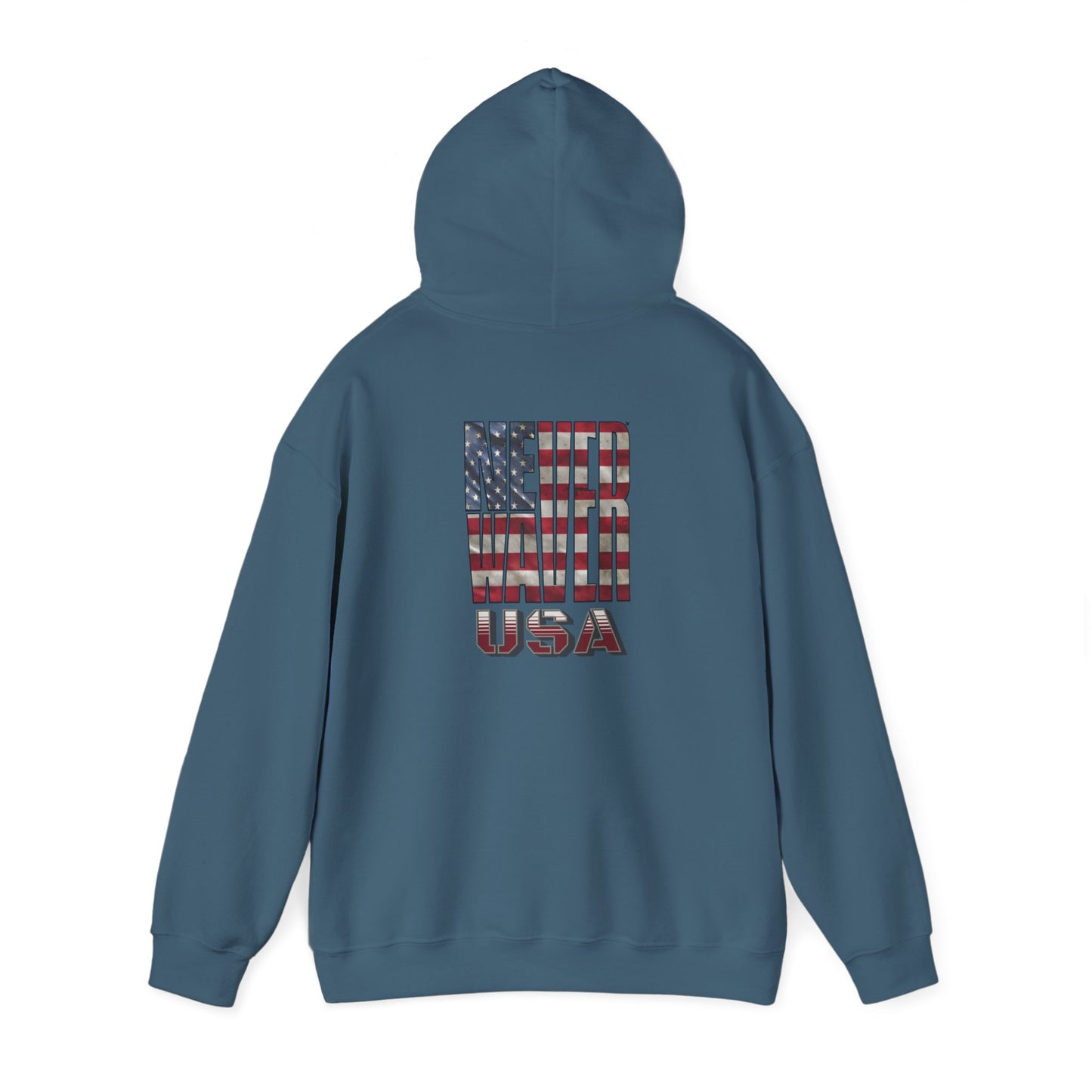 Never Waver USA Unisex Heavy Blend™ Hooded Sweatshirt