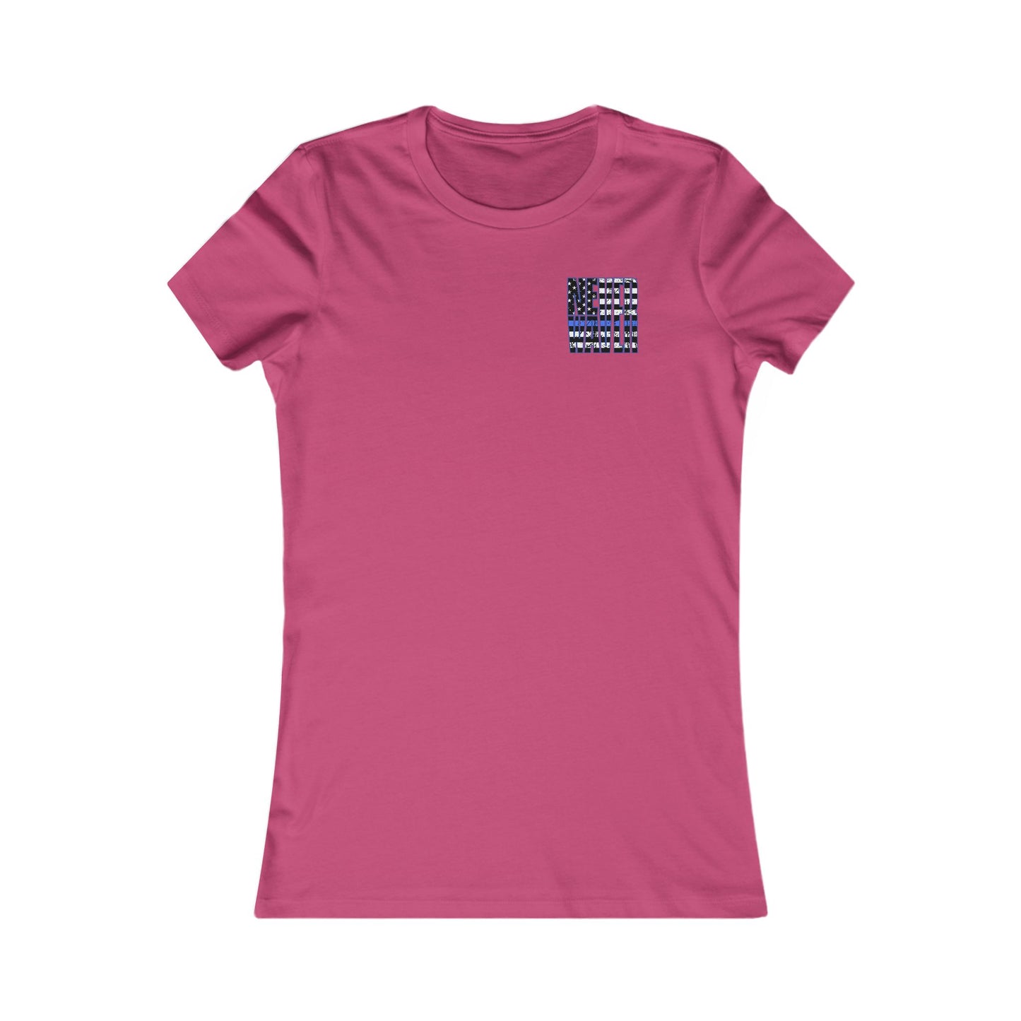 Never Waver Back The Blue   Women's Favorite Tee