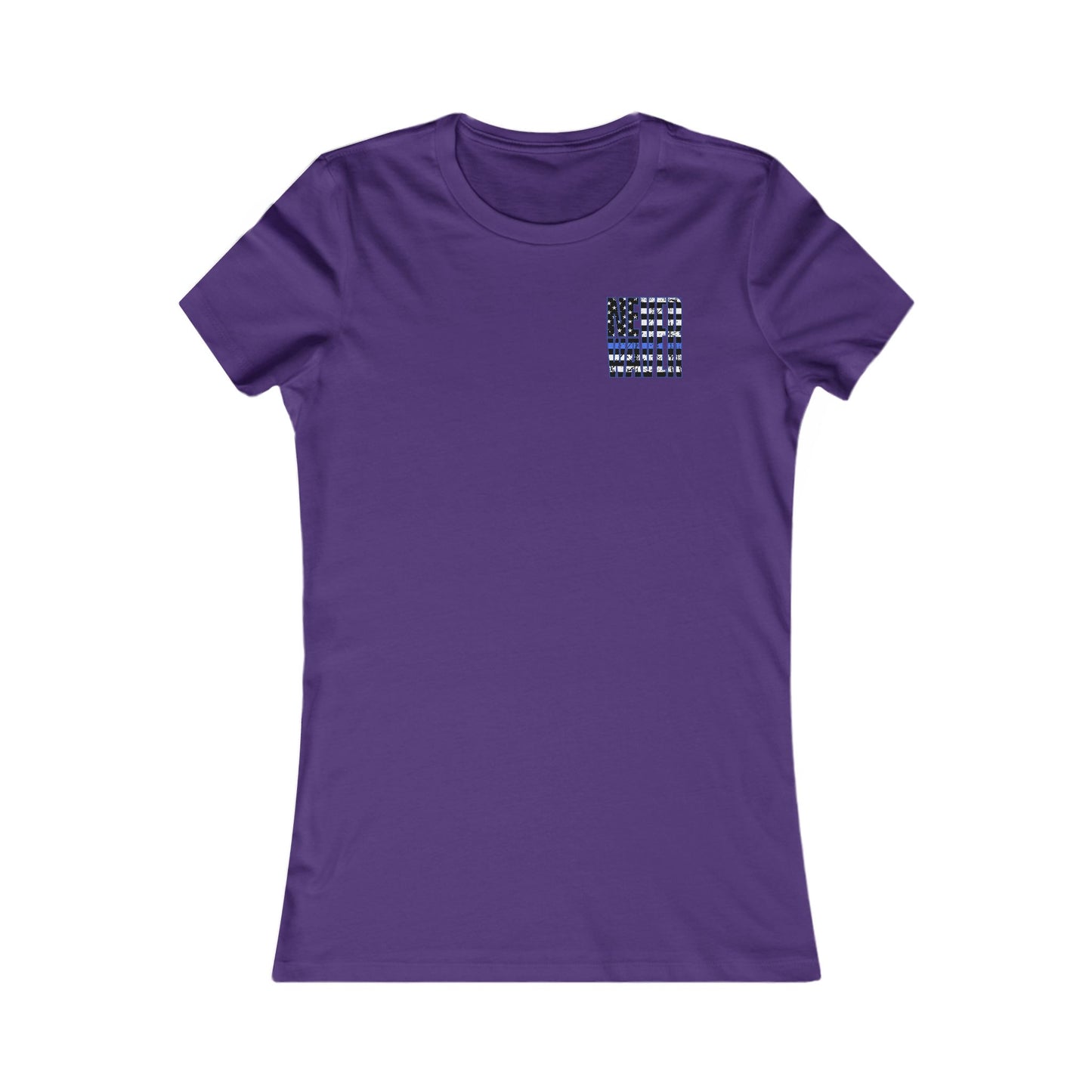 Never Waver Back The Blue   Women's Favorite Tee