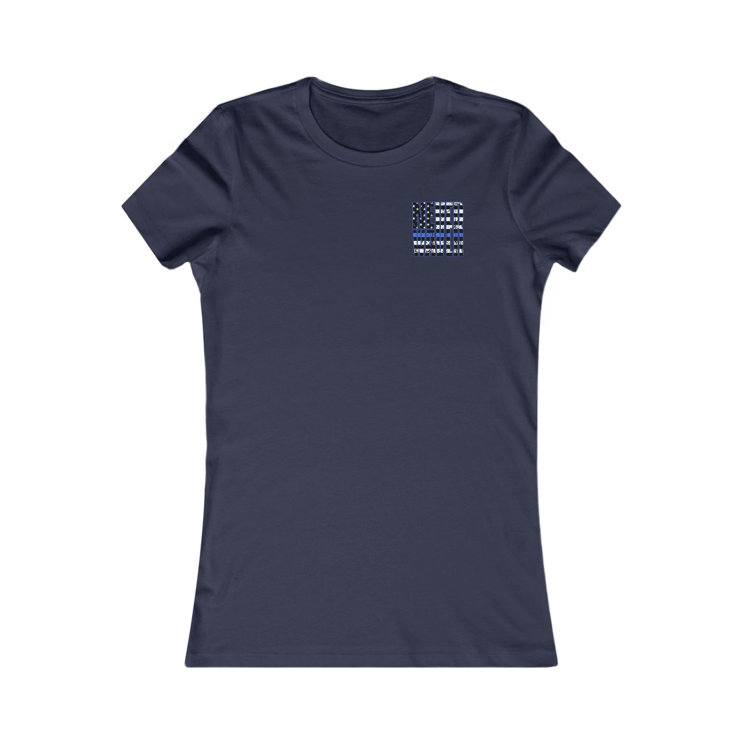 Never Waver Back The Blue   Women's Favorite Tee