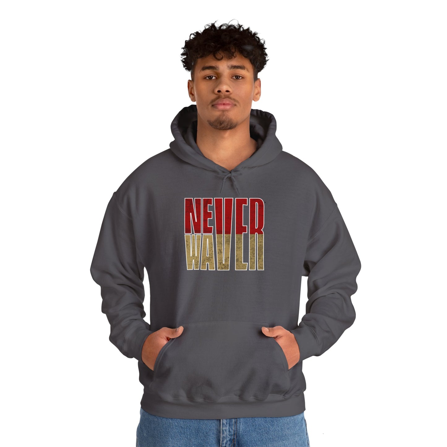 San Francisco Fans Never Waver Unisex Heavy Blend™ Hooded Sweatshirt