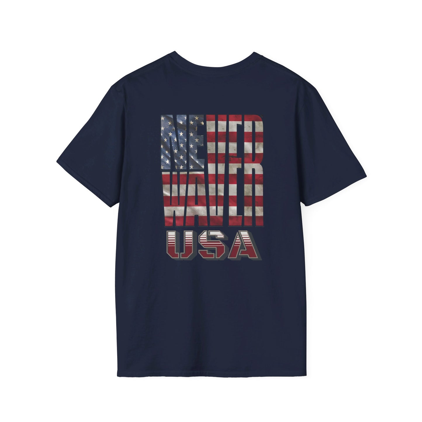 Never Waver USA Unisex Softstyle T-Shirt