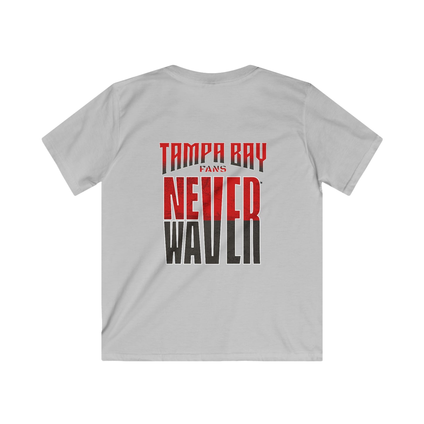 Tampa Bay Fans Never Waver Kids Softstyle Tee