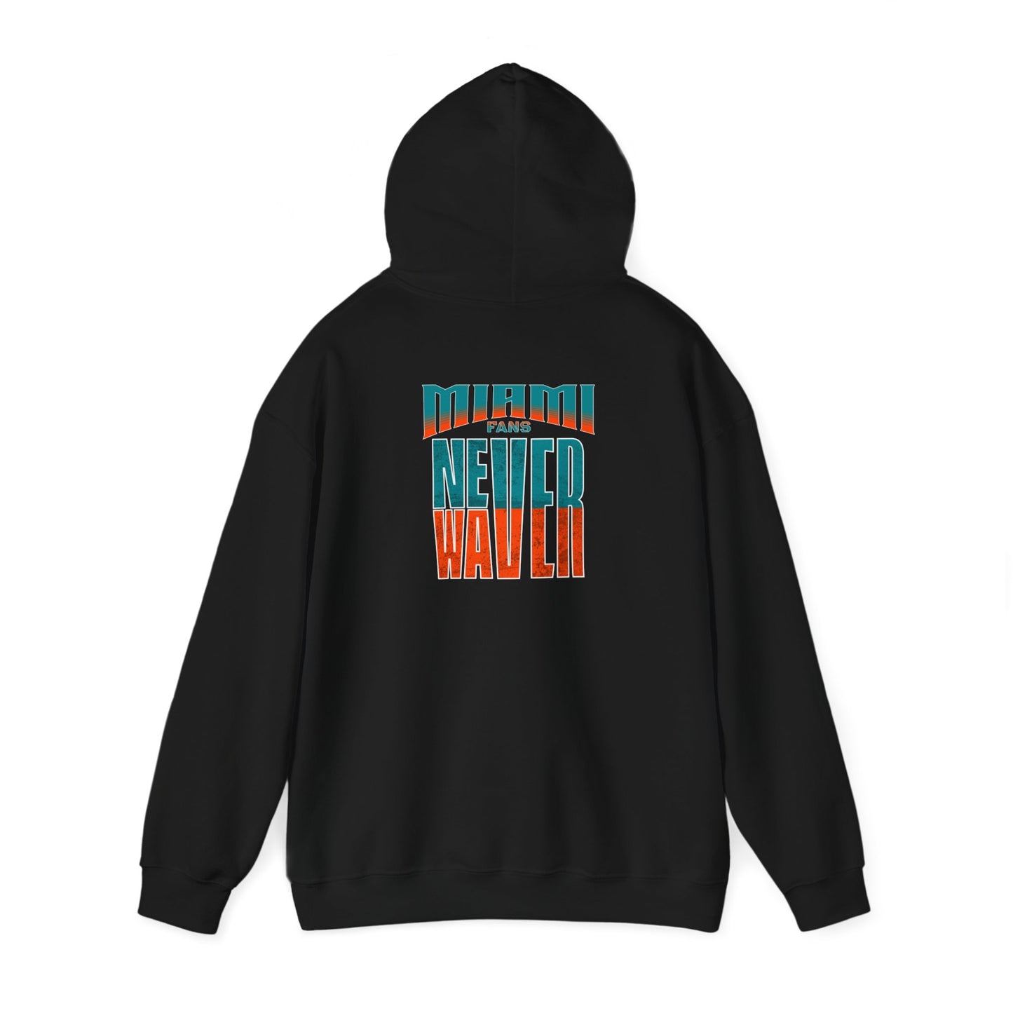 Miami Fans Never Waver Unisex Heavy Blend™ Hooded Sweatshirt