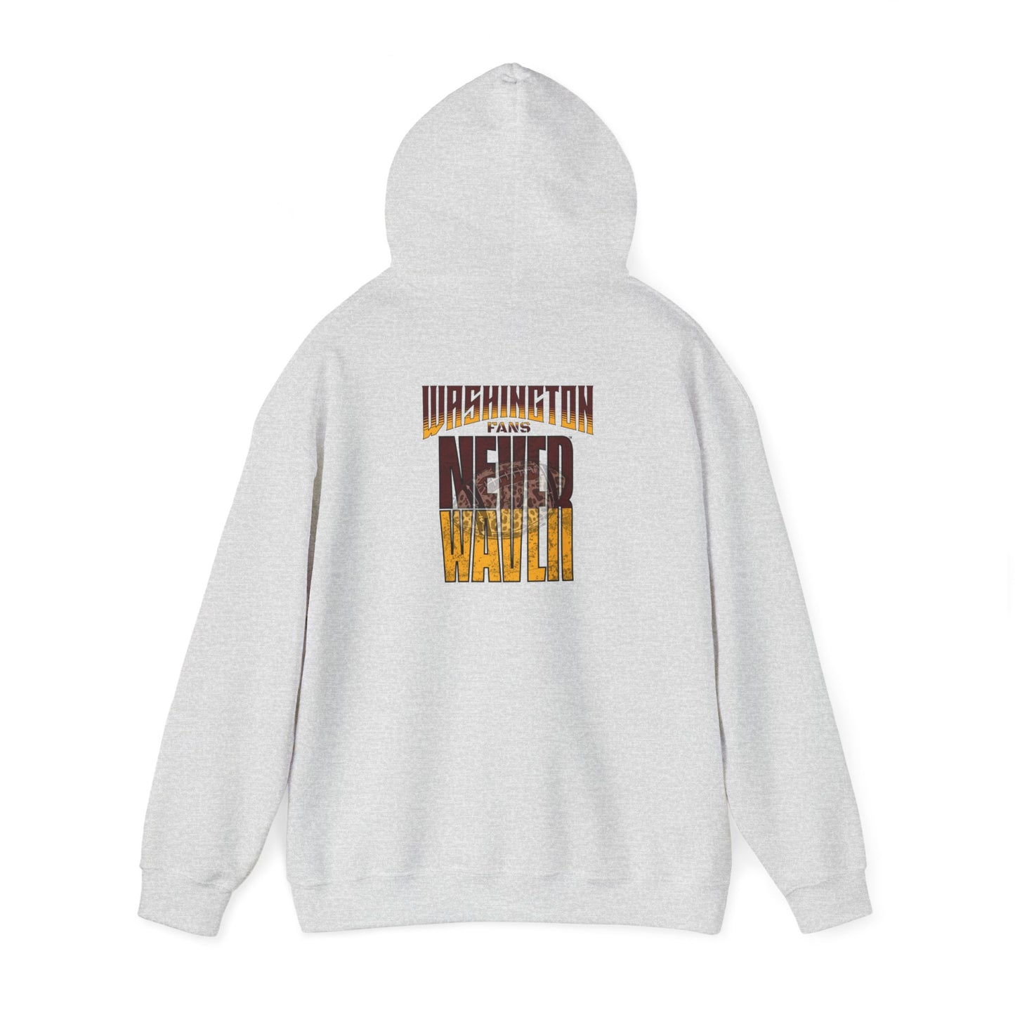 Washington Fans Never Waver W-Leopard Football Unisex Heavy Blend™ Hooded Sweatshirt