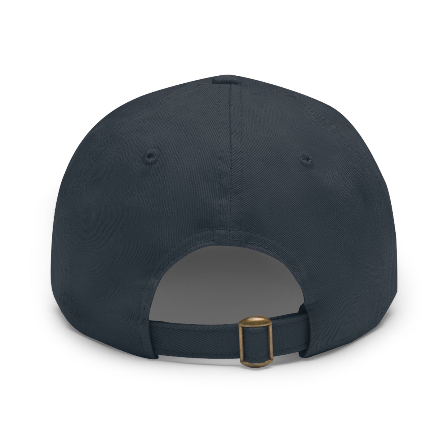 Never Waver Dad Hat with Leather Patch (Rectangle)