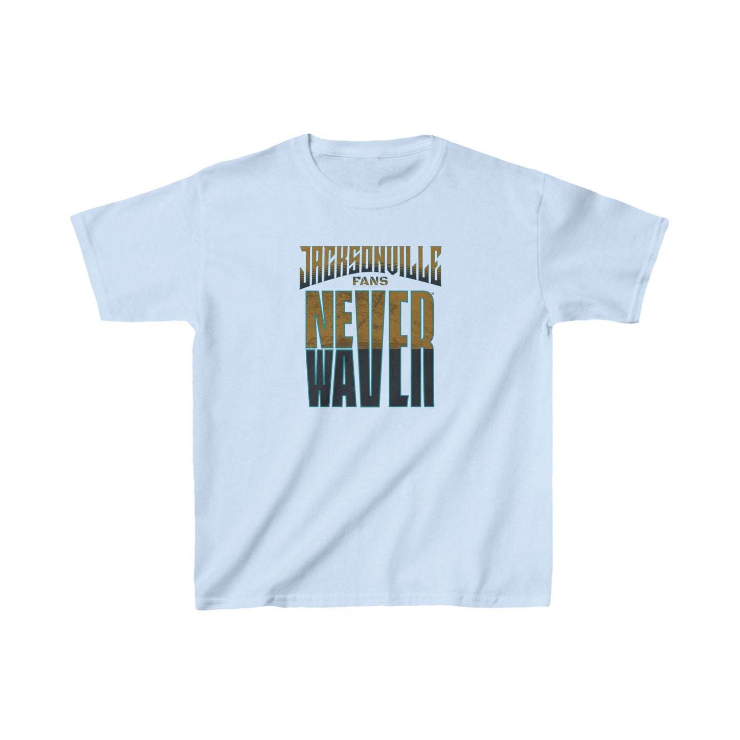 Jacksonville Fans Never Waver Kids Heavy Cotton™ Tee