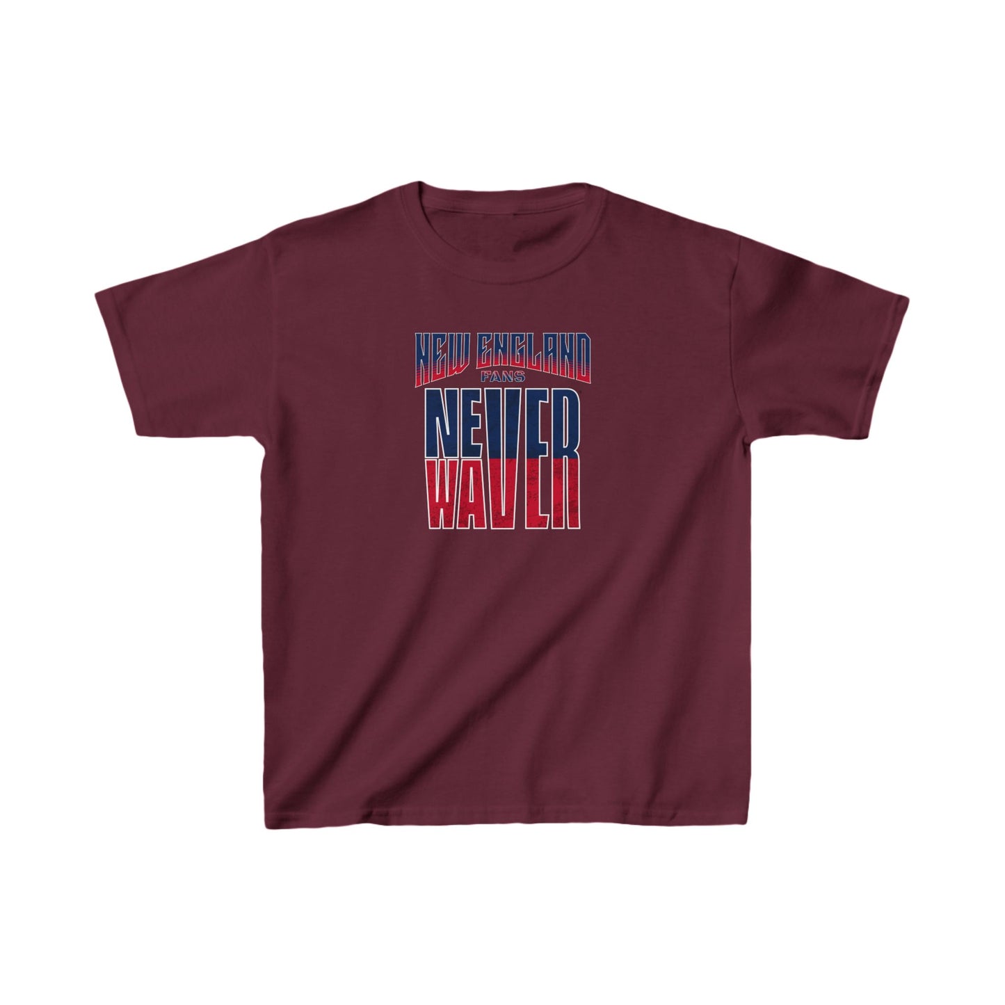 New England Fans Never Waver Kids Heavy Cotton™ Tee