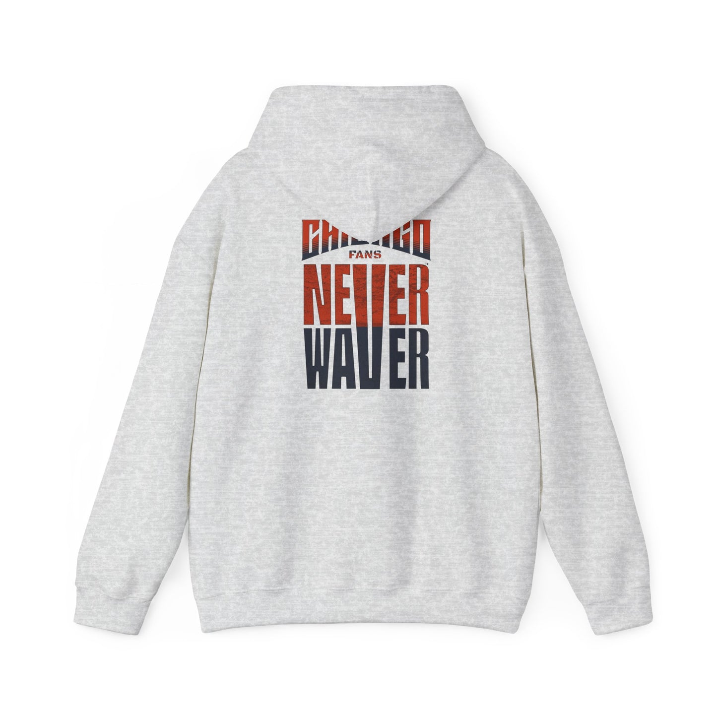 Unisex Heavy Blend™ Hooded Sweatshirt - 'Chicago Fans Never Waver' Motivational Apparel