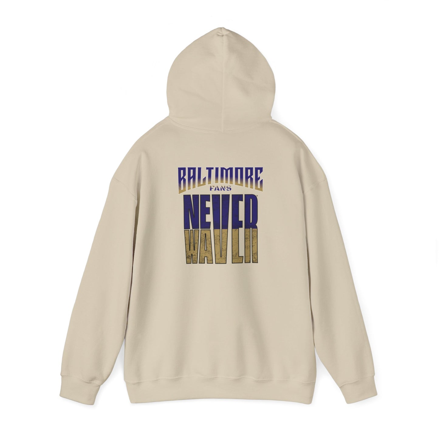 Baltimore Fans Never Waver Unisex Heavy Blend™ Hooded Sweatshirt