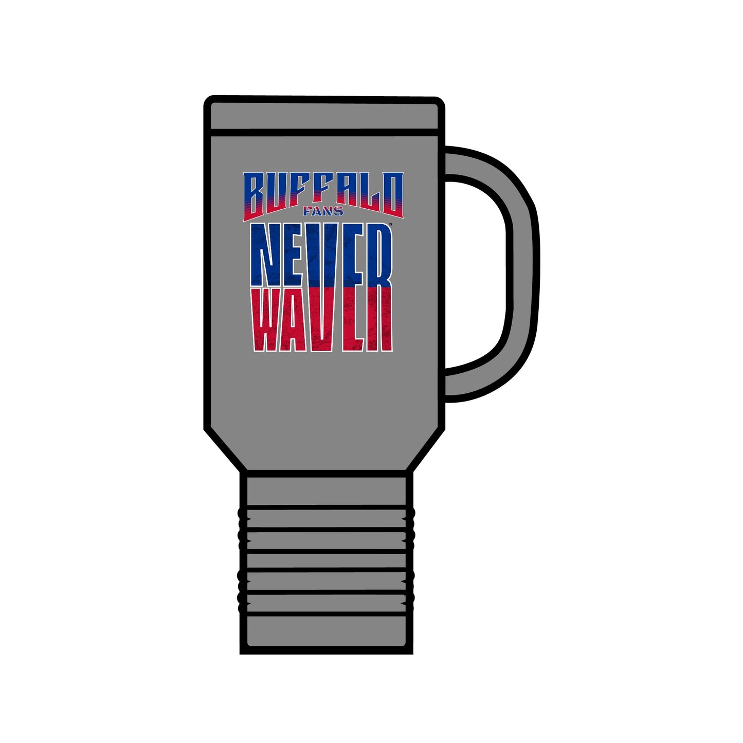 Buffalo Fans Never Waver Insulated Travel Mug, 40oz