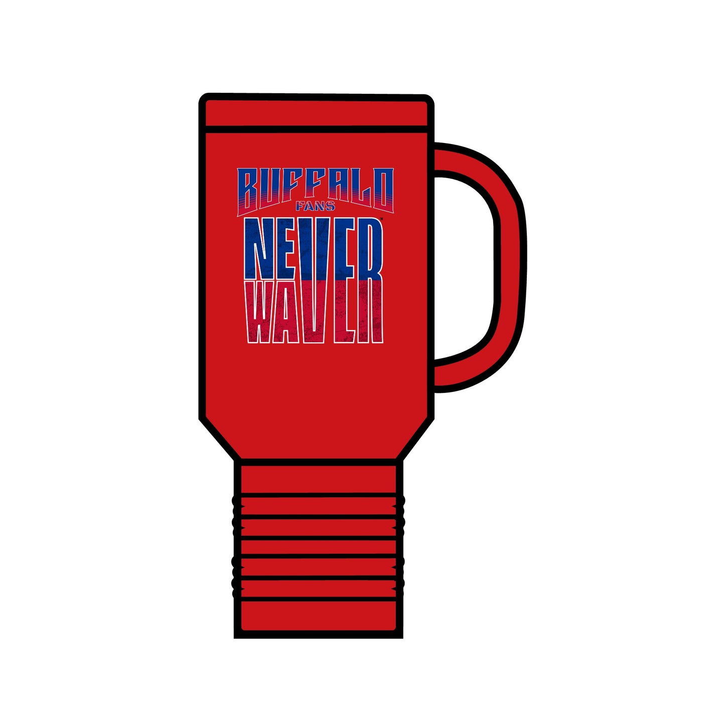 Buffalo Fans Never Waver Insulated Travel Mug, 40oz