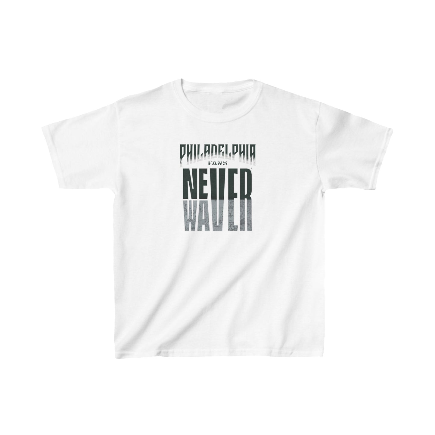 Philadelphia Fans Never Waver Kids Heavy Cotton™ Tee