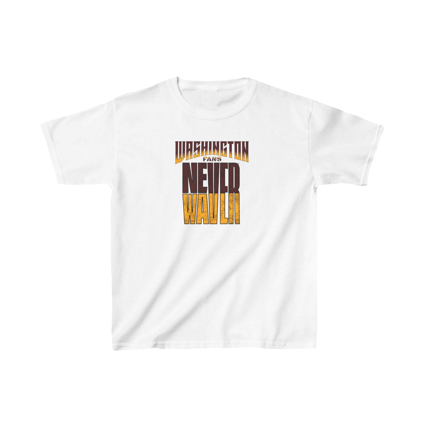 Washington Fans Never Waver Kids Heavy Cotton™ Tee