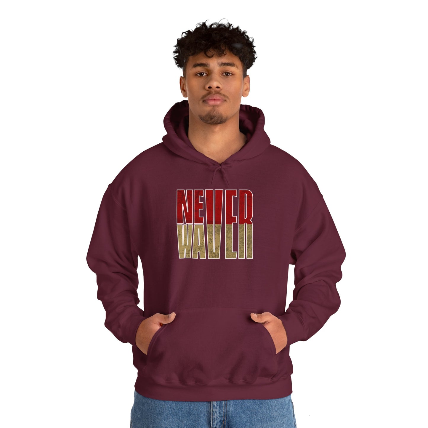 San Francisco Fans Never Waver Unisex Heavy Blend™ Hooded Sweatshirt