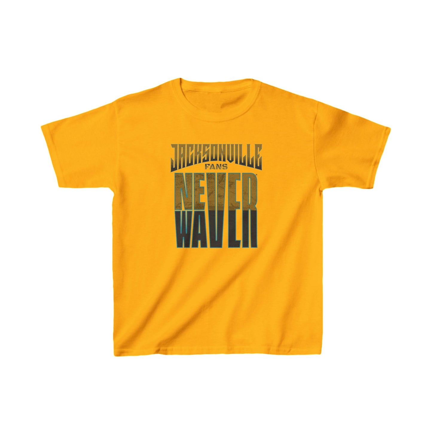 Jacksonville Fans Never Waver Kids Heavy Cotton™ Tee