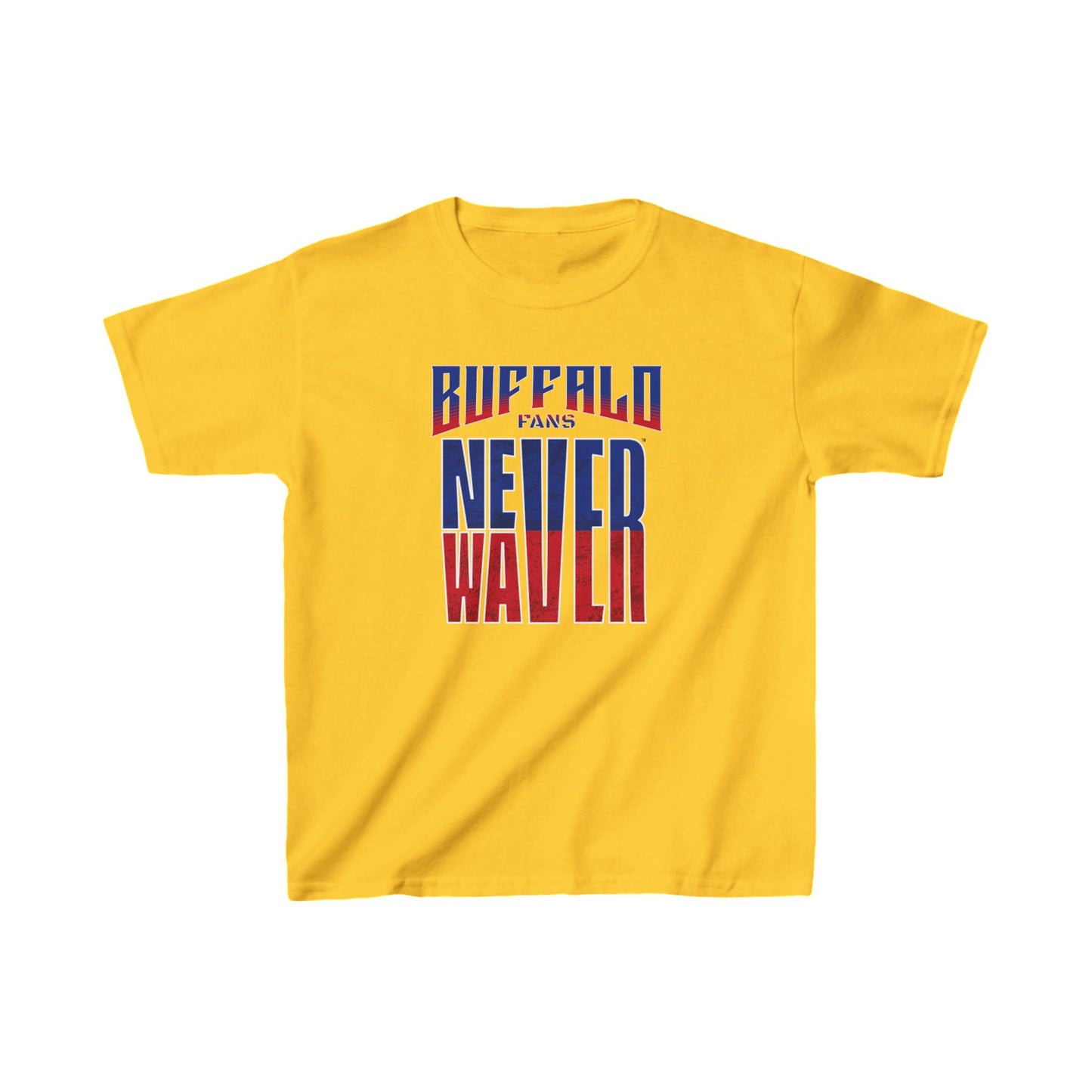 Buffalo Fans Never Waver Kids Heavy Cotton™ Tee