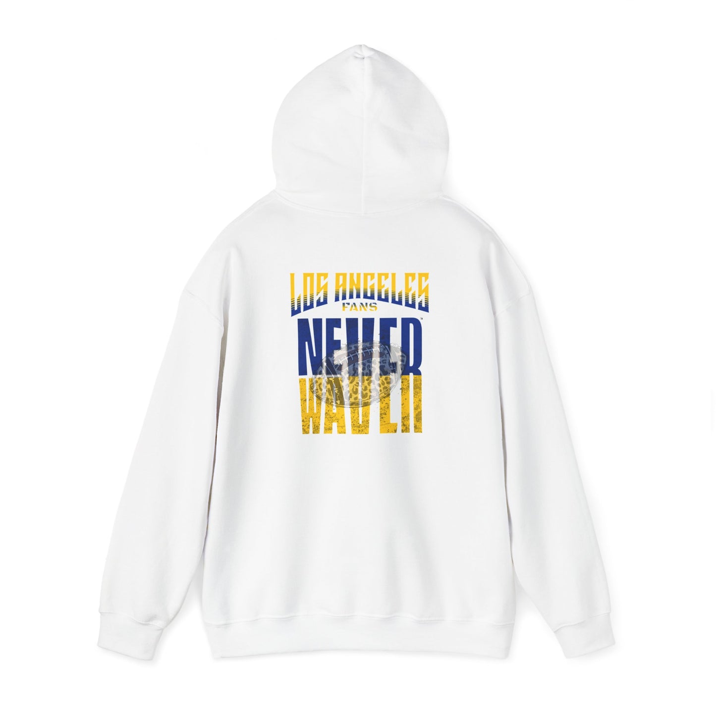 Los Angeles Fans Never Waver W-Leopard Football Unisex Heavy Blend™ Hooded Sweatshirt