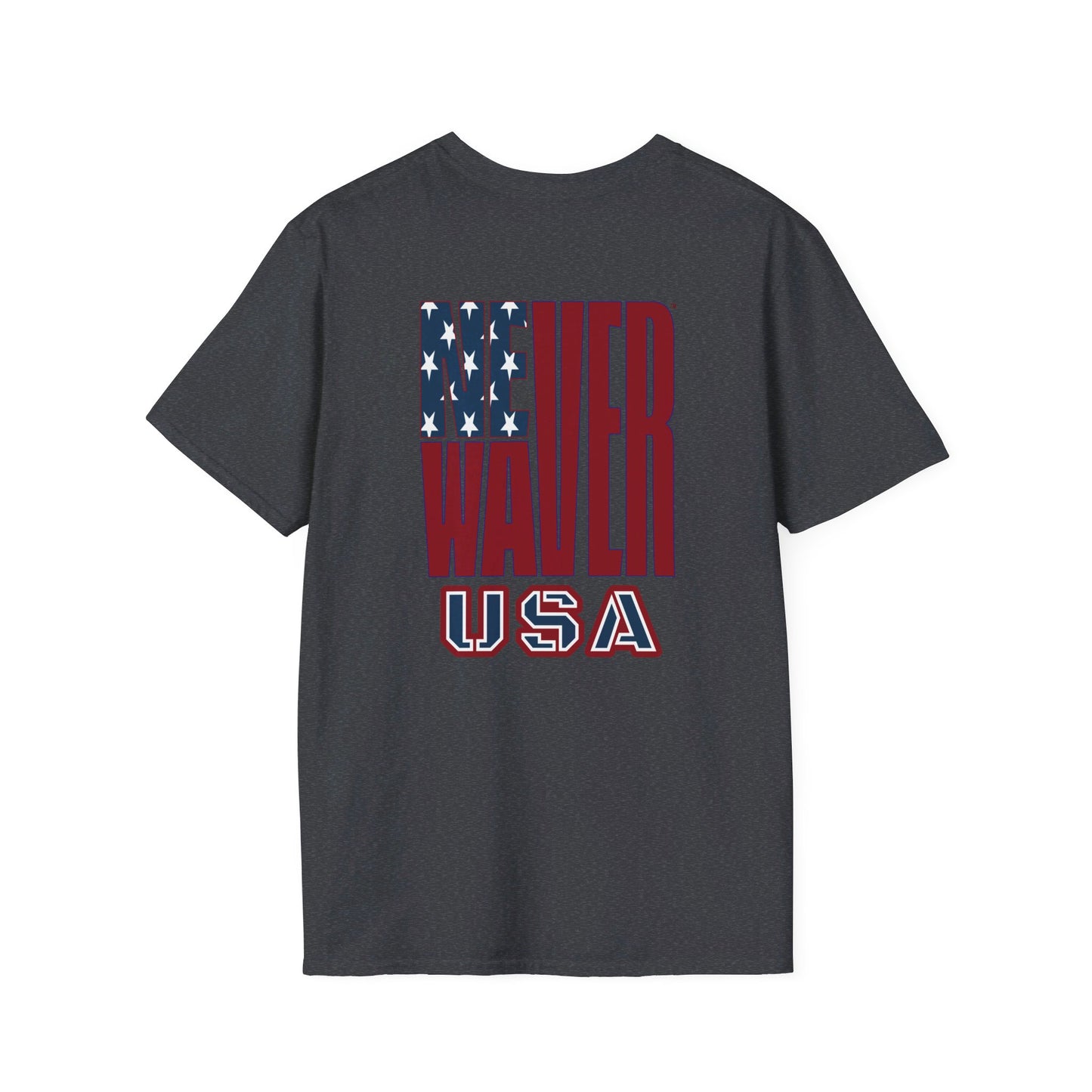 Never Waver USA Unisex Softstyle T-Shirt