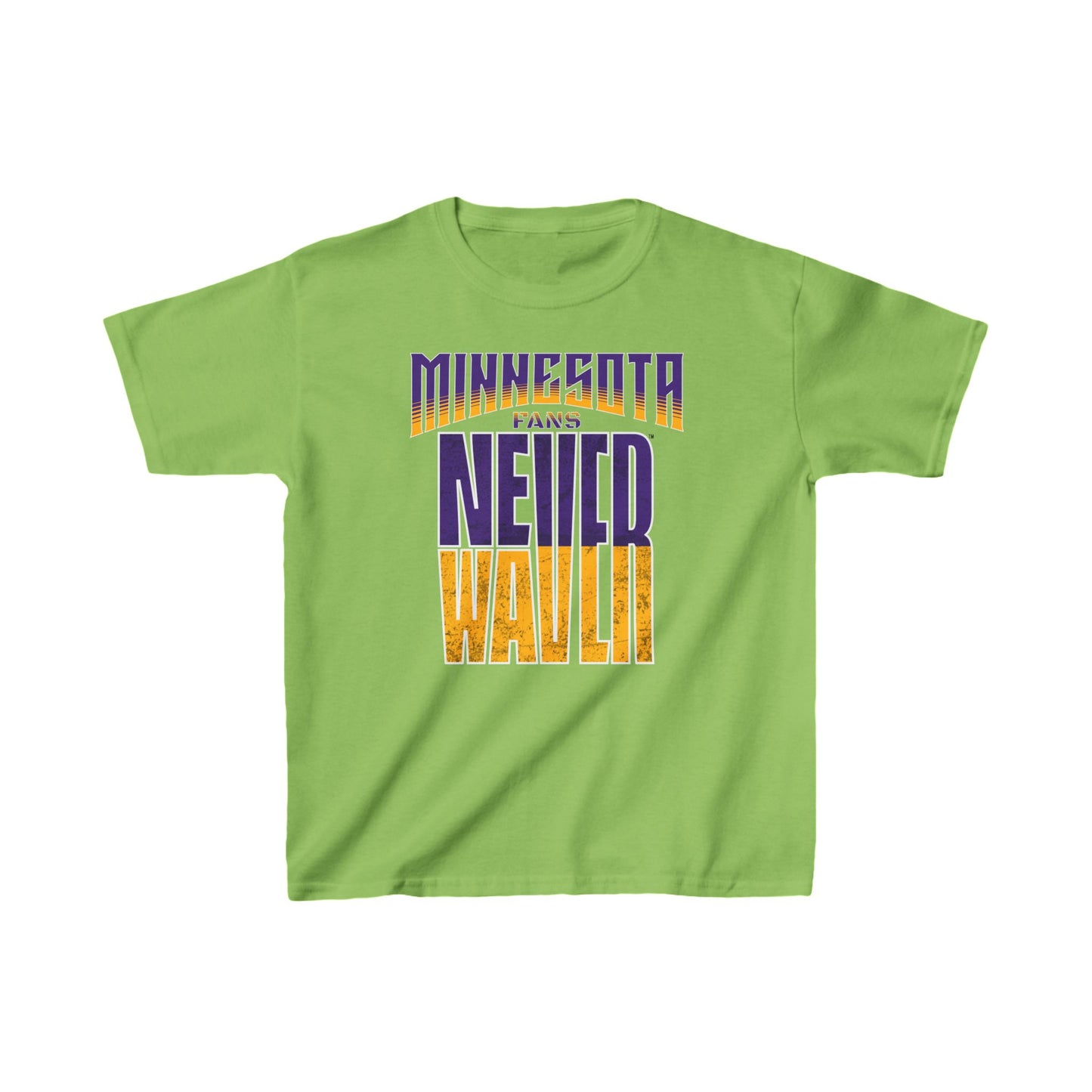 Minnesota Fans Never Waver Kids Heavy Cotton™ Tee