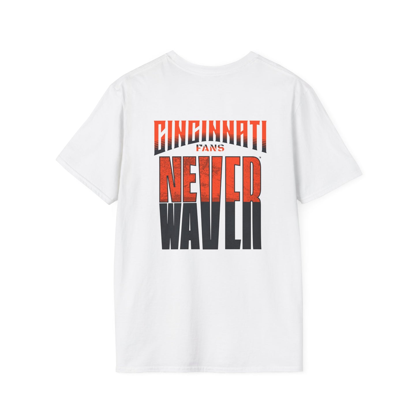 Cincinnati Fans Never Waver Unisex Softstyle T-Shirt