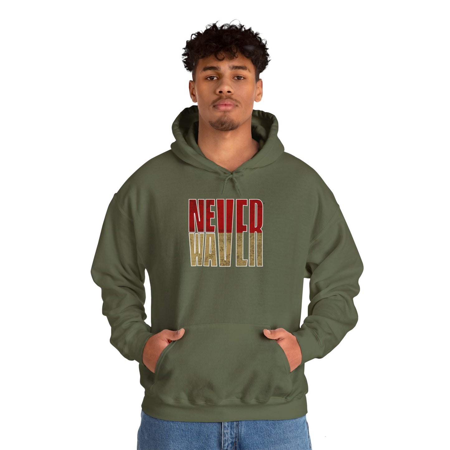 San Francisco Fans Never Waver Unisex Heavy Blend™ Hooded Sweatshirt