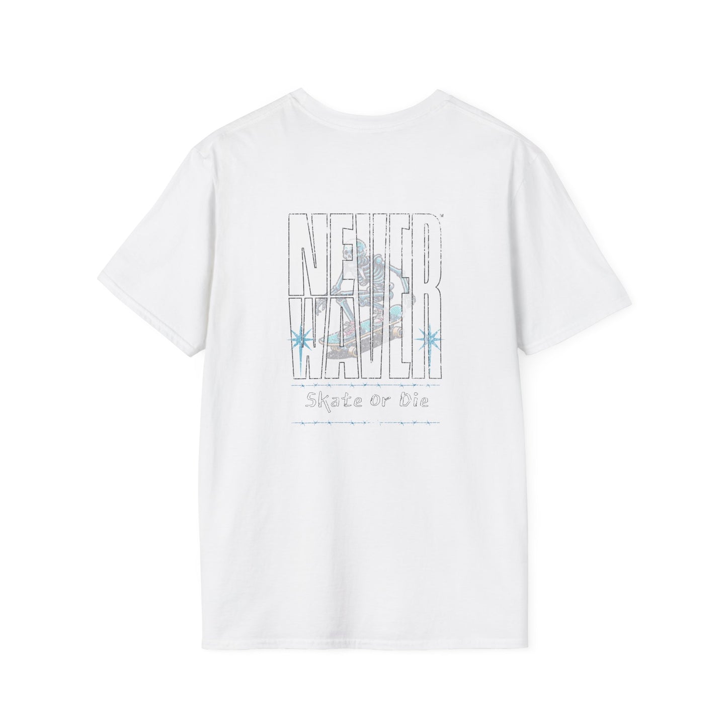 Never Waver Skate or Die Unisex Softstyle T-Shirt