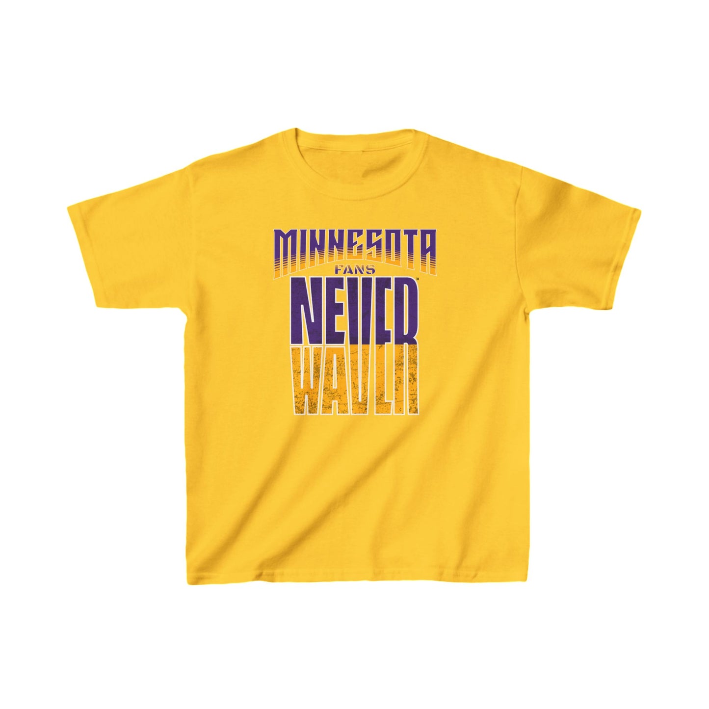 Minnesota Fans Never Waver Kids Heavy Cotton™ Tee