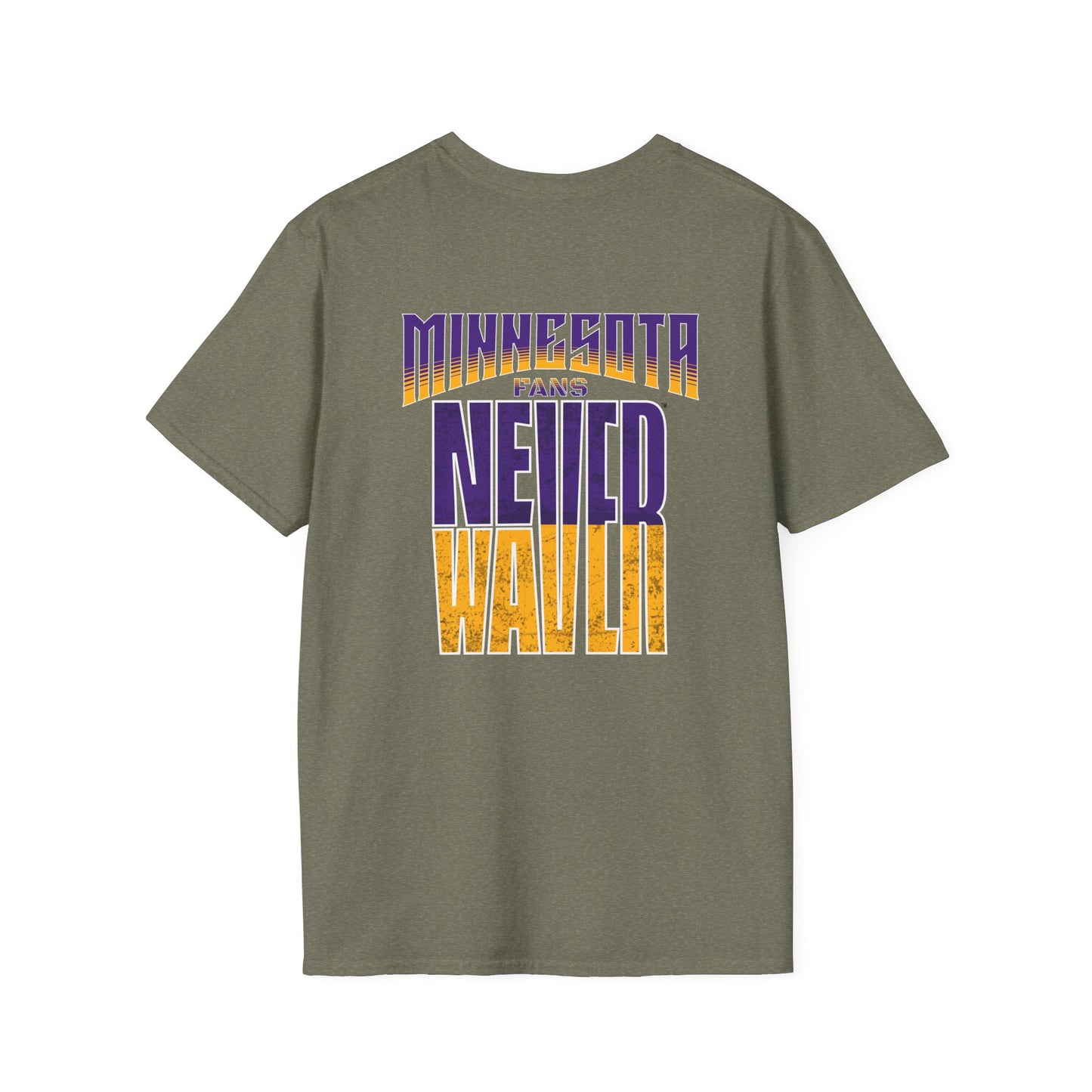 Minnesota Fans Never Waver Unisex Softstyle T-Shirt