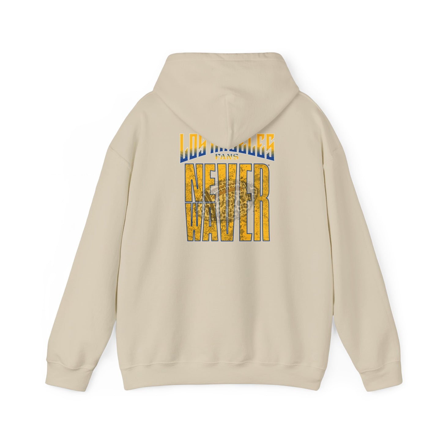 Los Angeles Fans Never Waver W-Leopard Football Unisex Heavy Blend™ Hooded Sweatshirt