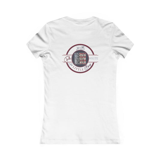 Never Waver Let's Be Red White And a Little Bougie Women's Favorite Tee