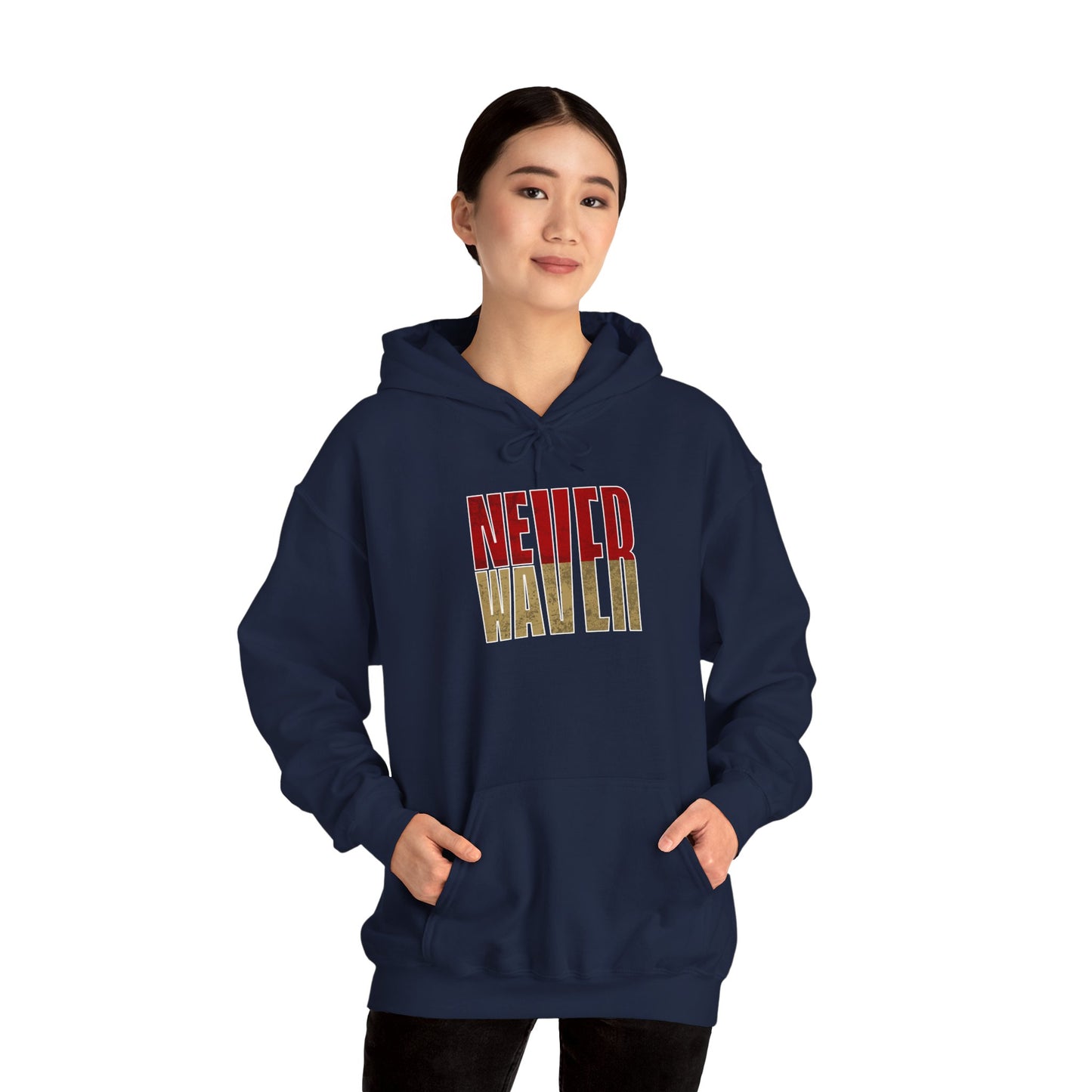 San Francisco Fans Never Waver Unisex Heavy Blend™ Hooded Sweatshirt