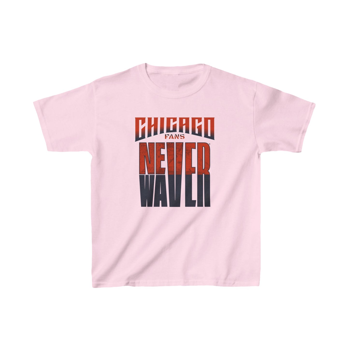 Chicago Fans Never Waver Kids Heavy Cotton™ Tee