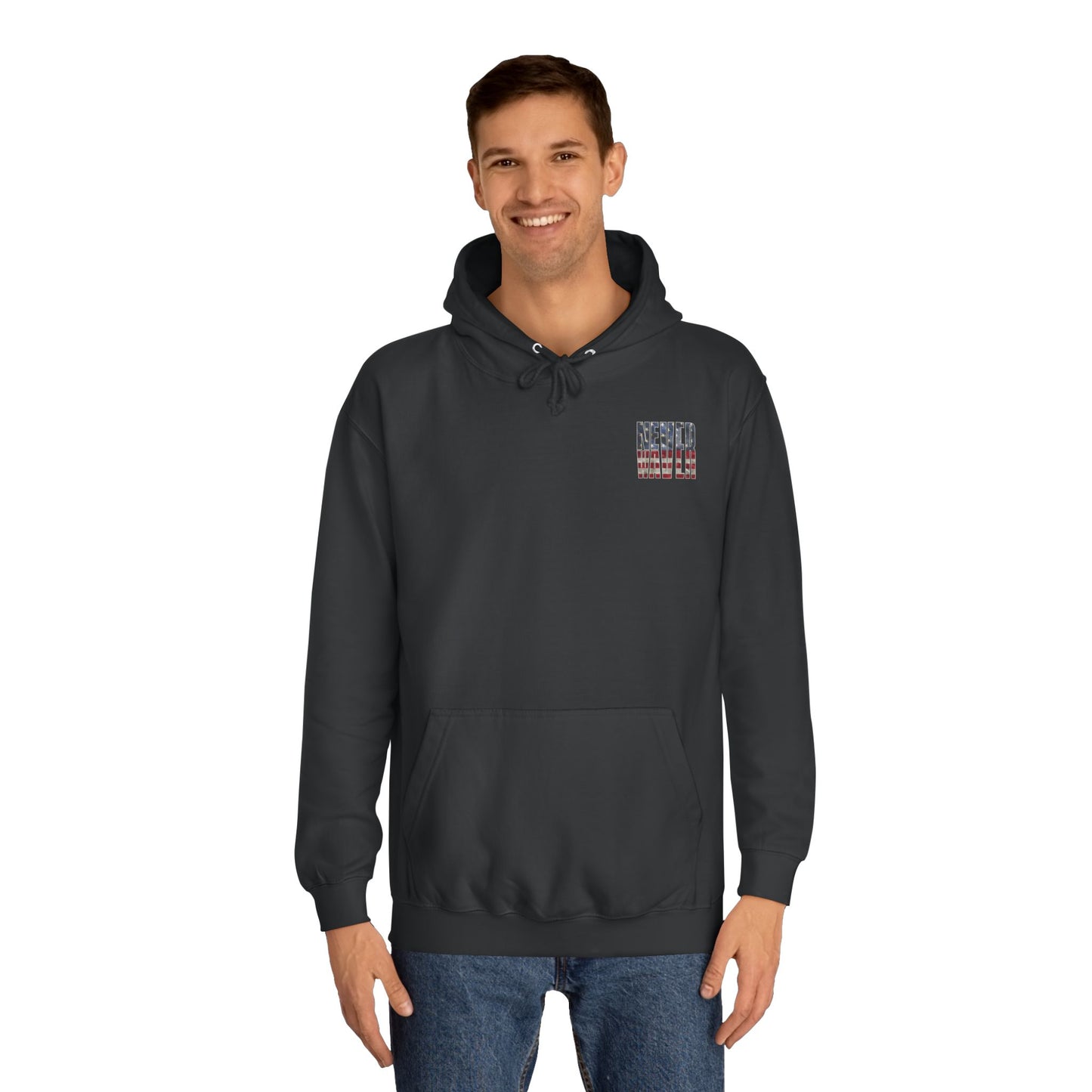 Never Waver Definition Unisex College Hoodie