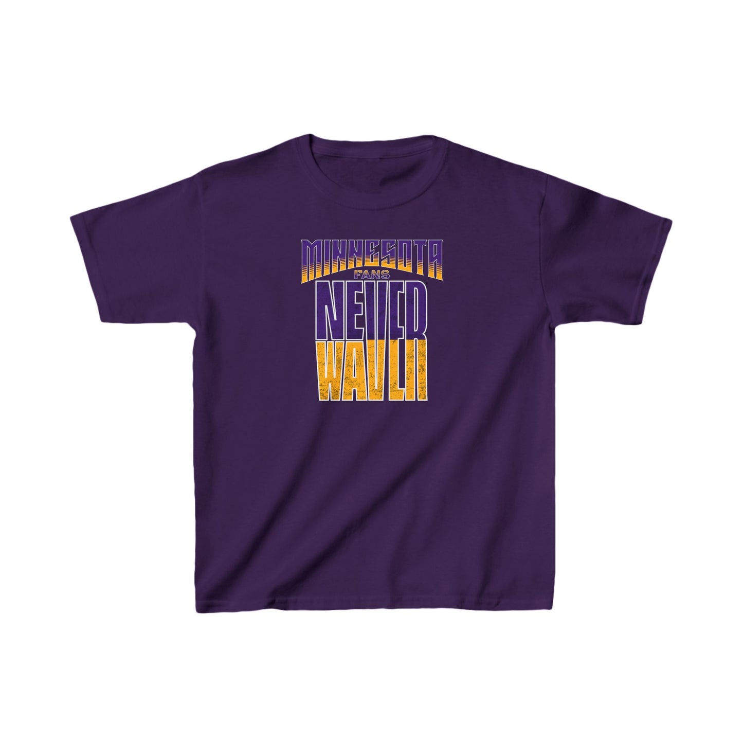 Minnesota Fans Never Waver Kids Heavy Cotton™ Tee