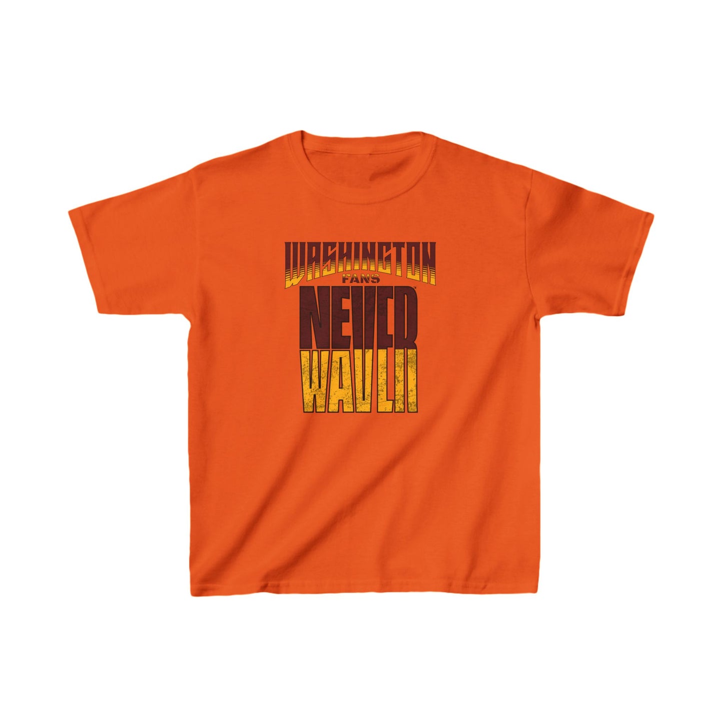 Washington Fans Never Waver Kids Heavy Cotton™ Tee