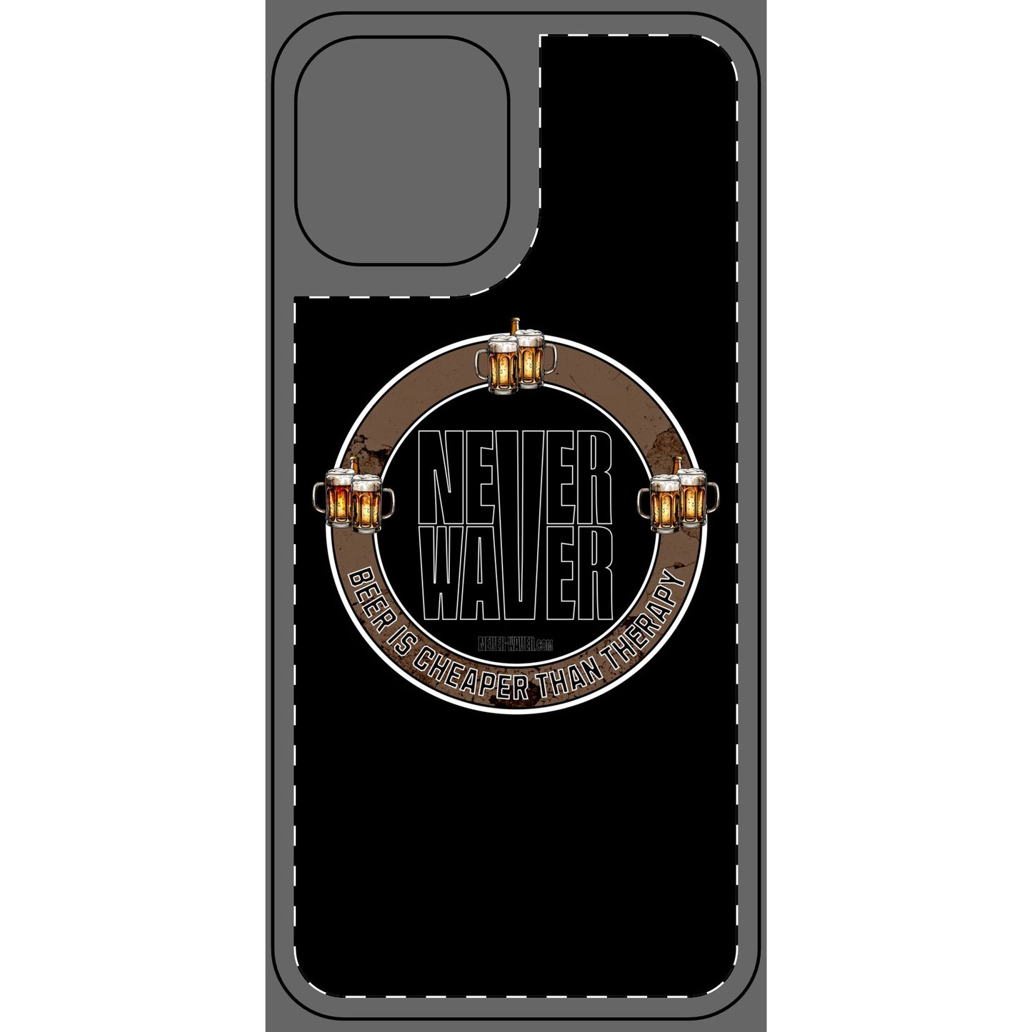 Never Waver Phone Skin - Beer Lover's Accessory